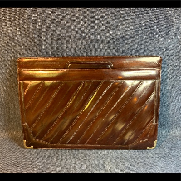 Vintage eel skin attaché case briefcase - Picture 1 of 10